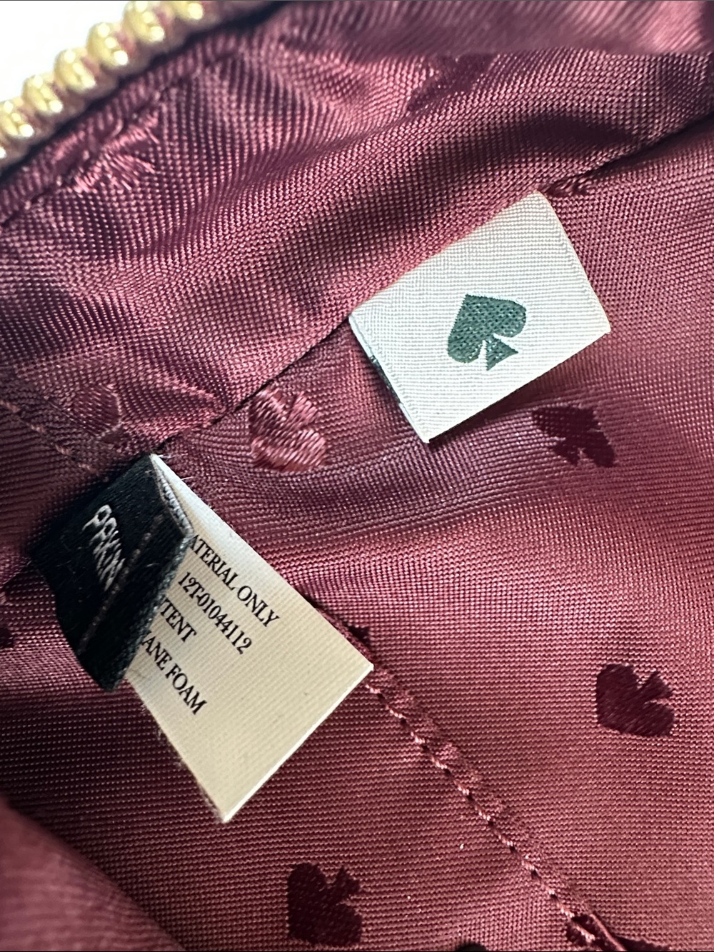 kate spade Quilted Wine Leather Mini Backpack - Picture 9 of 11